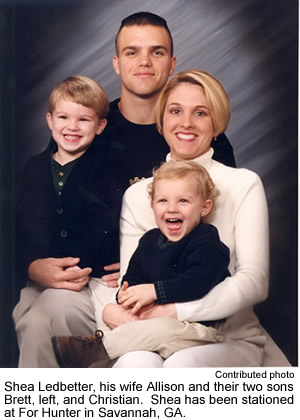 Shea Ledbetter and his family