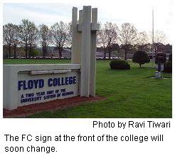 Current Georgia Highlands College sign