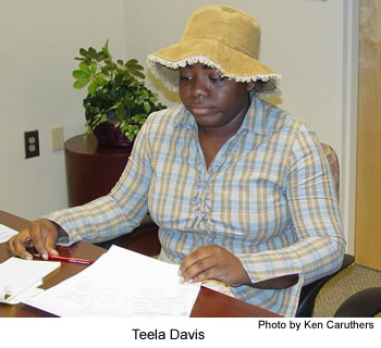 Teela Davis likes to help others