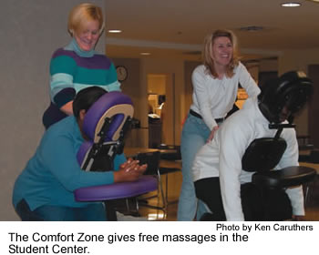The Comfort Zone gives massages