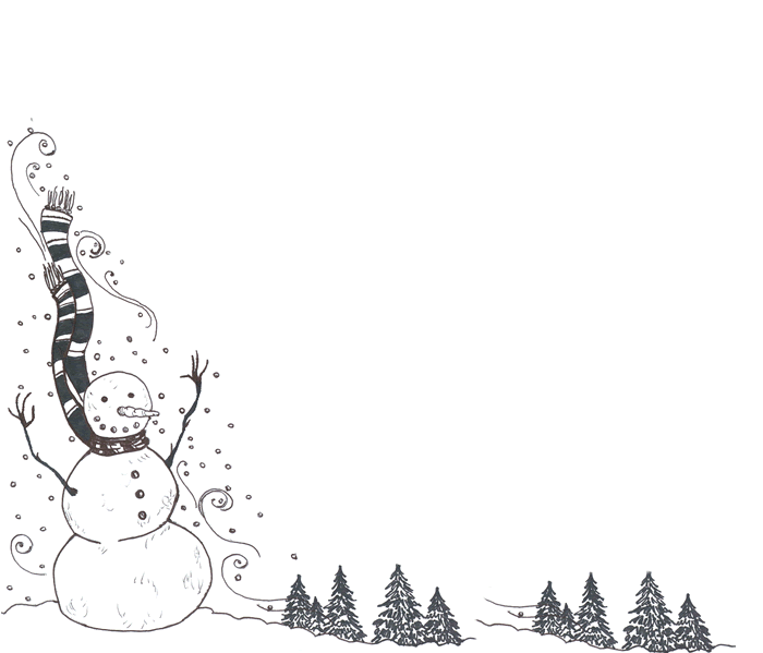 Snowman with Trees