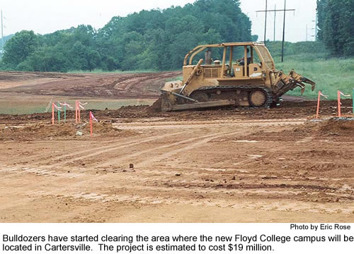 Bulldozing for the new campus