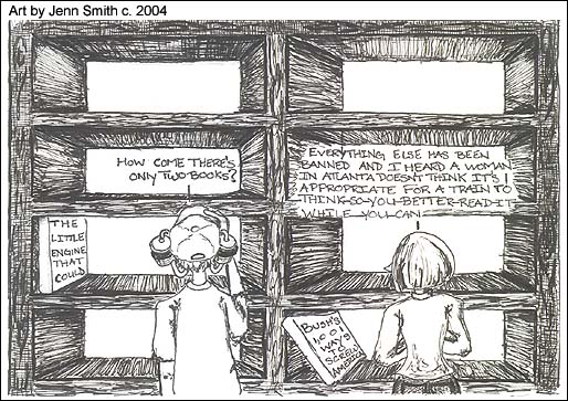 Cartoon: Once upon tomorrow in a library