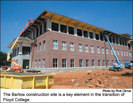 The Bartow construction site is a key element in the transition of Georgia Highlands College.