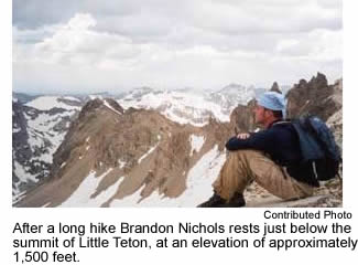 Brandon Nichols on Little Teton