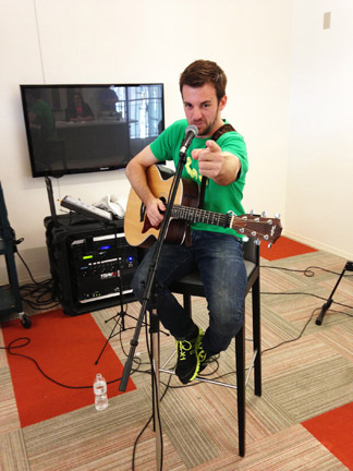 Comedian Brian OSullivan. Photo taken by Tatiana Smithson.