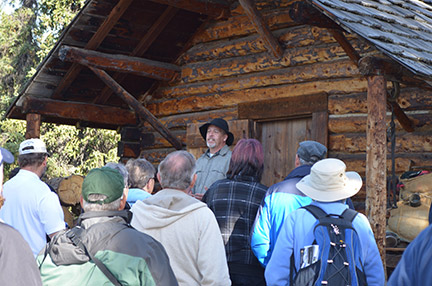 Gene Harmon giving a tour to visitors at Denali Park contributed