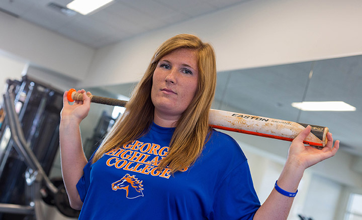 Love of softball keeps nursing major in the game