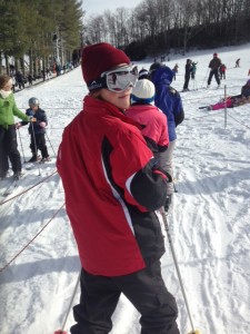 Student Tyler Fuller is ready to ski during the Georgia Highlands annual ski and snowboard trip to Bowling Rock, N.C. contributed