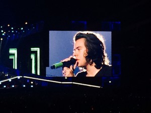 Harry Styles of One Direction performs during the WWA concert in Atlanta. Photo by: Karlee Helms