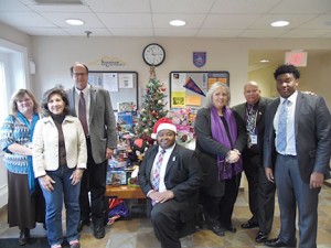 Pictured from left to right is Angie Chandler and Lauren Casey from Paulding County’s Department of Family and Children Services; Dr. Jon Hershey, Georgia Highlands African American Minority Male Excellence and B2B Program Director; B2B Event Coordinator Marquis Nixon; GHC Paulding Campus Administrative Assistant Angela Spano; KSU Paulding Program Manager for Recruiting and B2B Paulding Advisor Dalton Lemelle, Jr.; Brother 2 Brother Paulding Campus President Wesly Lahens. Contributed Photo