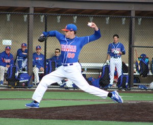 John McClure pitches to a rival team. Contributed