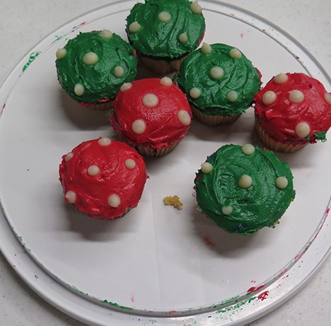 Marios mushroom themed cupcakes. 
Photo by  Luis Martinez 