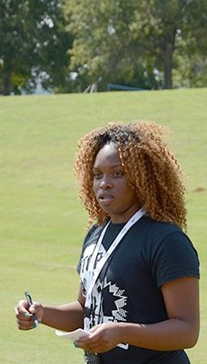 Photo by Xavier Freeman
Shakierya McClendon is the new assistant basketball coach for the Lady Chargers. 