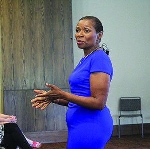 Lisa Williams spoke in the Cartersville ballroom to both students and faculty. Photo by Catie Sullivan