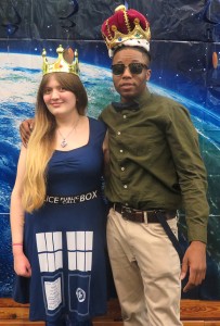 From left: Kayla Jameson and Prince Carter were chosen as Mr. and Ms. Bolt at the dance. Photo by Joseph McDaniel