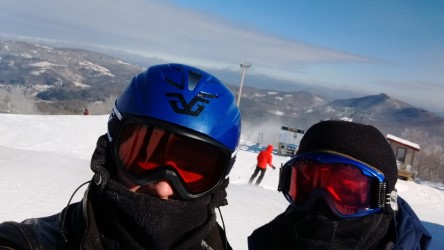 Jacob Faile (left) and Jesse Faile (right) hit the slopes on a previous year’s ski trip.
Photo contributed by Jacob Faile