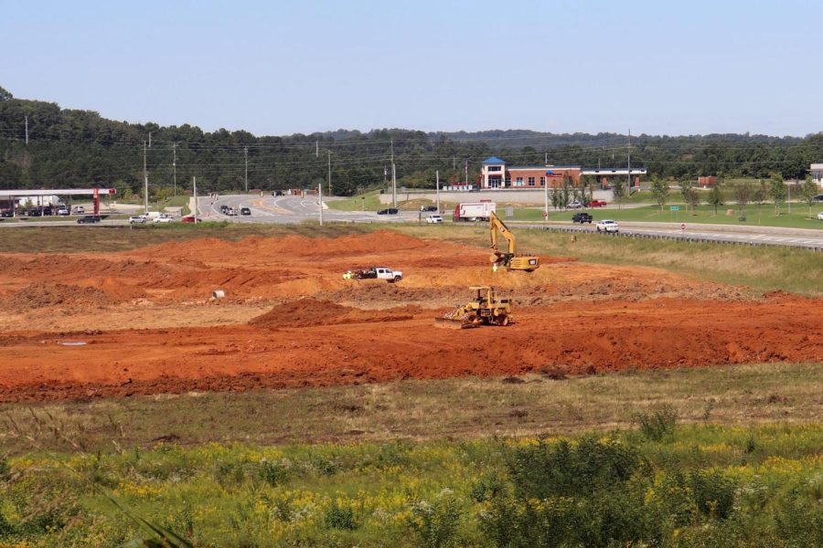 The construction site for the new baseball and softball 
complex is underway in Cartersville.