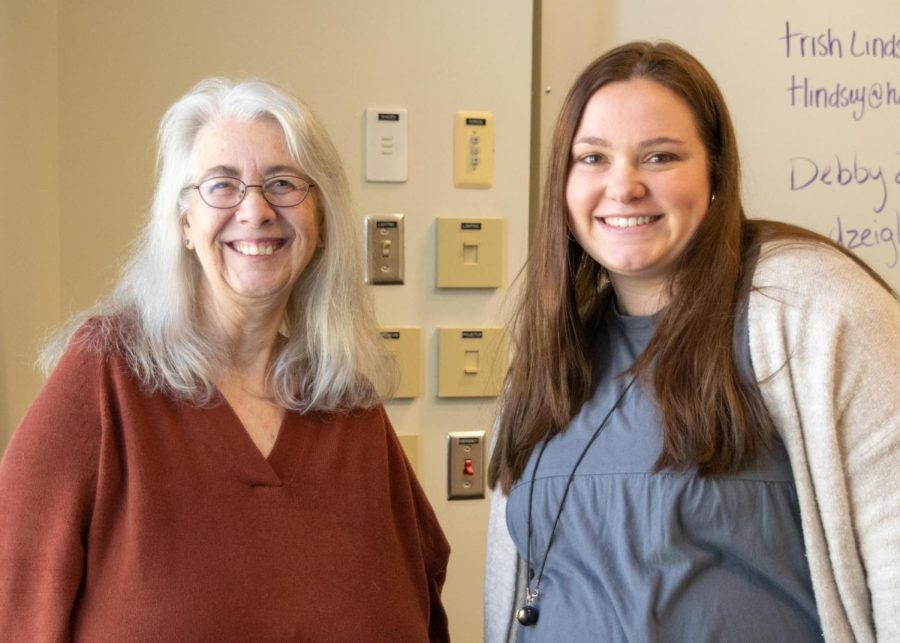 From left, Information Specialist, Debby Zeigler, has worked at GHC for 29 years and was previously a counselor for the deaf and hard-of-hearing program. Admissions Counselor, Trish Linsdey, is certified in ASL.