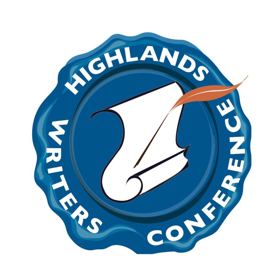 Matthew Perrys logo design for the Highlands Writers Conference.