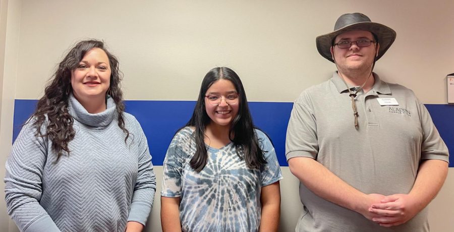 From left to right, Debra Wigbels, Alexa Munoz Pinon and Colby Morris are recognized for their outstanding academic achievement among numerous students that acheived the President’s list.