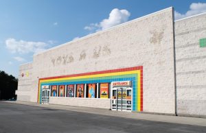 The Toys R Us building near the Mt. Berry Square Mall in Rome is the main setting for Spirit Halloween: The Movie. The store closed its doors in 2018 due to bankruptcy and has since been used as a Spirit Halloween pop-up store every fall.
