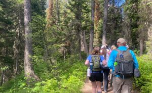 Geology Professor Billy Morris’ summer 2022 geology class hikes in Yellowstone.