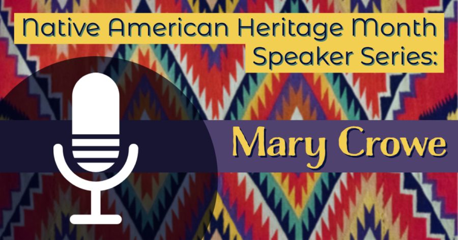 Mary Crowe is a Cherokee woman who is one of the speakers for the GHC Native American Speaker Series. Crowes session was preceded by Kickapoo tribe elder, Gregorio Kishketon, whose virtual panel took place over Zoom on Nov. 1.