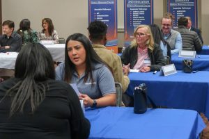Students network at Business Mixer