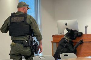 Powder Springs PD demos K9 work for students