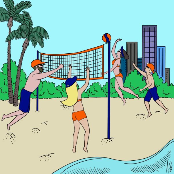 Navigation to Story: New beach volleyball team makes their debut