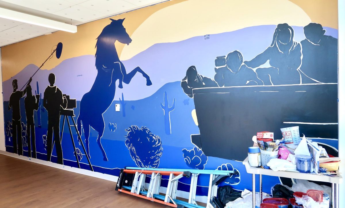 The film-themed design is nearing completion after months of collaboration.